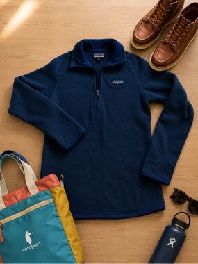 NWOT Patagonia Quarter-Zip Better Sweater Fleece Pullover Women XS Granola Camp